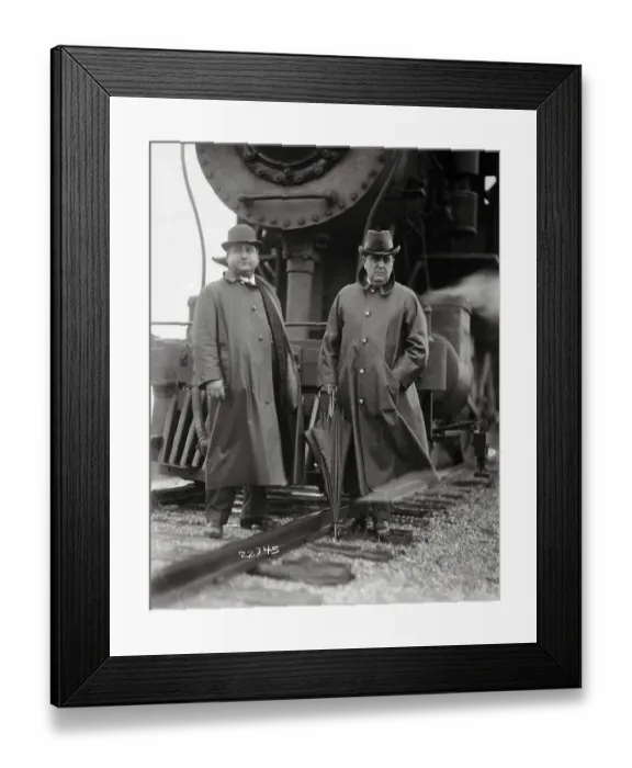 Framed Print : Casali and Regan Posing In Front of Steam Engine Framed Print : Casali and Regan Posing In Front of Steam Engine