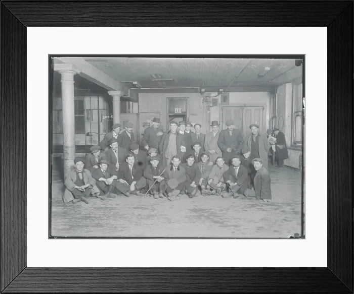 Framed Print : Hoboes Gathered for Group Photo Framed Print : Hoboes Gathered for Group Photo