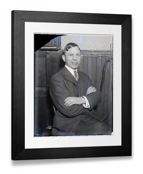 Framed Print : Portrait Of Battling Nelson Arms Crossed