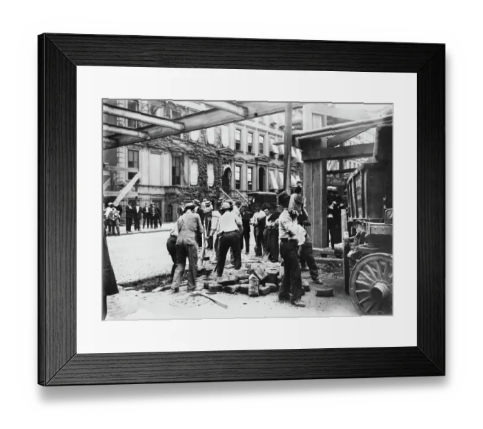 Framed Print : Building the Subway Framed Print : Building the Subway