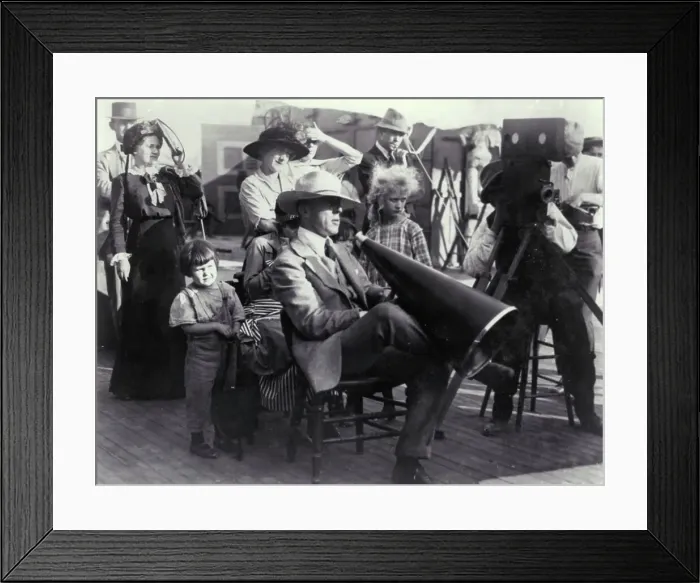 Framed Print : D.W. Griffith Directing Framed Print : D.W. Griffith Directing