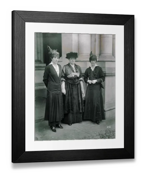 Framed Print : Three Women at a Hearing Framed Print : Three Women at a Hearing