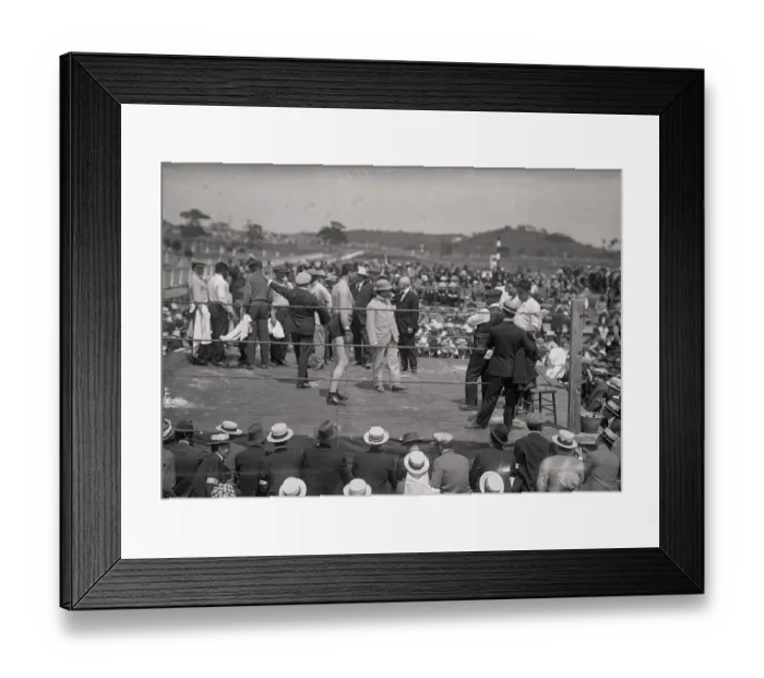 Framed Print : Announcer Introducing Willard to the Crowd Framed Print : Announcer Introducing Willard to the Crowd
