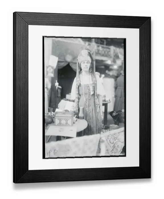 Framed Print : Woman in Russian Costume Framed Print : Woman in Russian Costume