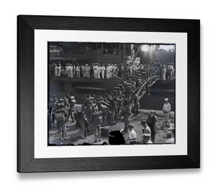 Framed Print : Marines On Boat Headed For Haiti Framed Print : Marines On Boat Headed For Haiti