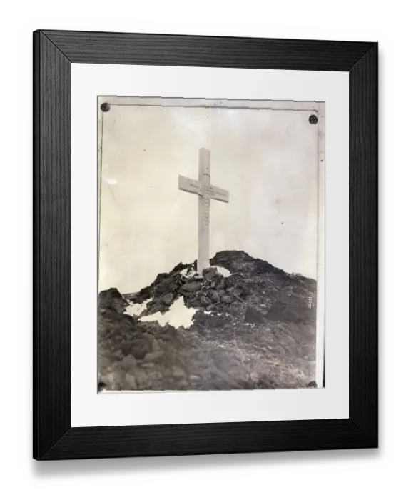 Framed Print : Cross Erected in Memory of Explorers Framed Print : Cross Erected in Memory of Explorers