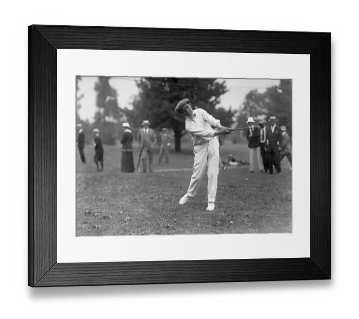 Framed Print : Walter Hagen Swinging Golf Club Framed Print : Walter Hagen Swinging Golf Club