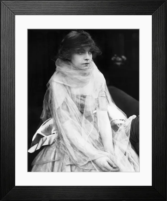 Framed Print : Lillian Gish Seated