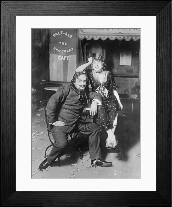 Framed Print : Geraldine Farrar and Enrico Caruso Framed Print : Geraldine Farrar and Enrico Caruso