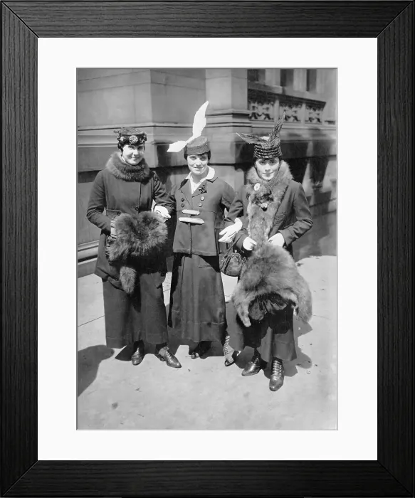 Framed Print : Three Well Dressed Women; Easter Parade Framed Print : Three Well Dressed Women; Easter Parade