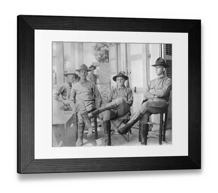 Framed Print : American Occupation Troops In Haiti