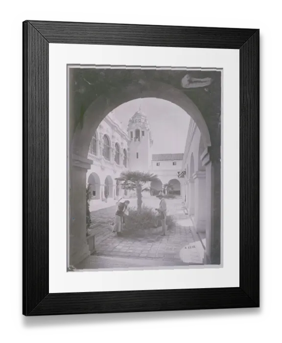 Framed Print : Men Working on Plant Displays at Panama Pacific Expo Framed Print : Men Working on Plant Displays at Panama Pacific Expo