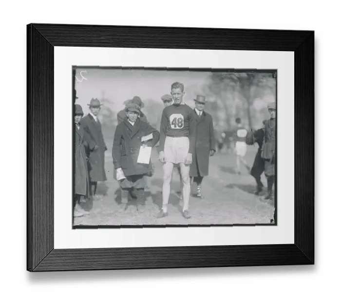 Framed Print : D.F. Potter After Winning Meet Framed Print : D.F. Potter After Winning Meet
