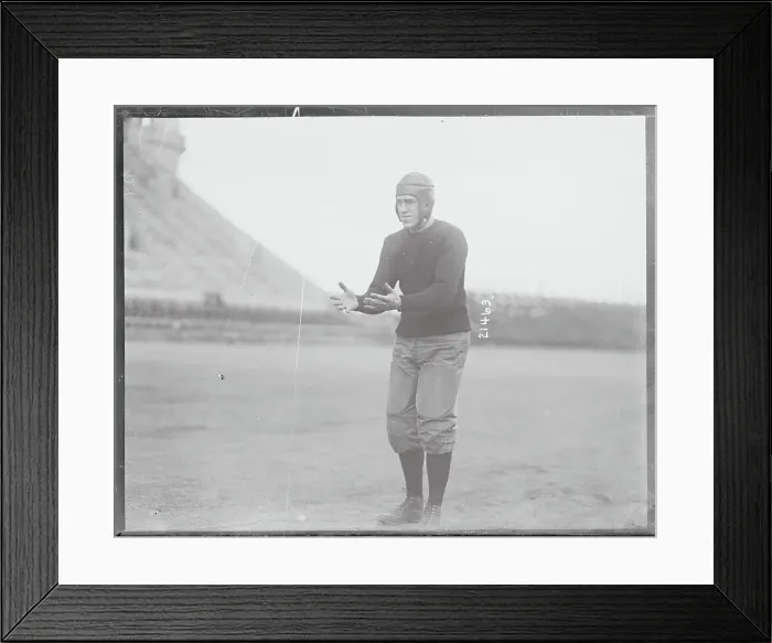 Framed Print : Portrait of Harvard Back Eddie Mahan Framed Print : Portrait of Harvard Back Eddie Mahan