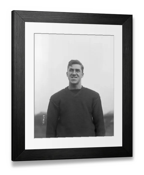 Framed Print : Portrait of Eddie Mahan Framed Print : Portrait of Eddie Mahan