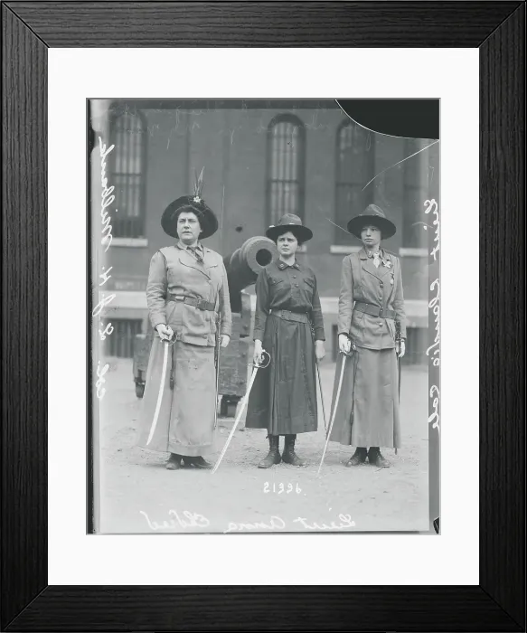 Framed Print : Members of Female Regiment