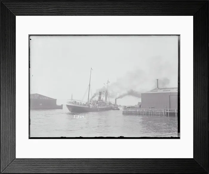 Framed Print : S.S. Massapequa Leaving Pier Framed Print : S.S. Massapequa Leaving Pier