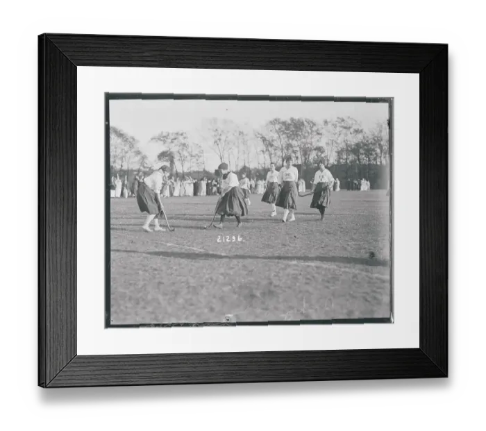 Framed Print : Girls Playing Hockey Framed Print : Girls Playing Hockey