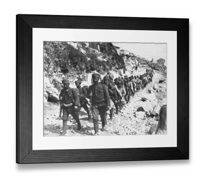Framed Print : Turkish Infantry on March Through the Countryside Framed Print : Turkish Infantry on March Through the Countryside