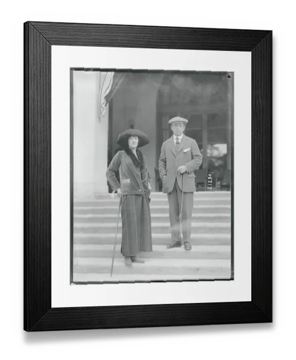 Framed Print : Couple Taking Morning Stroll Framed Print : Couple Taking Morning Stroll