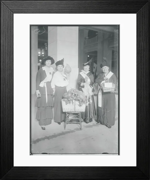 Framed Print : Red Cross Selling Vegetables Framed Print : Red Cross Selling Vegetables