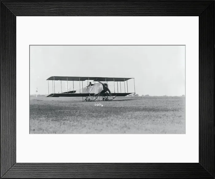 Framed Print : Sidney E. Beckwith in Airplane Framed Print : Sidney E. Beckwith in Airplane