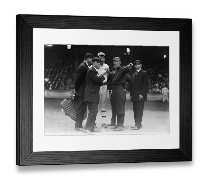 Framed Print : Boston Players Discuss Rules W / Umpire Framed Print : Boston Players Discuss Rules W / Umpire