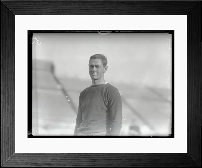 Framed Print : Portrait of Yale Football Captain Framed Print : Portrait of Yale Football Captain