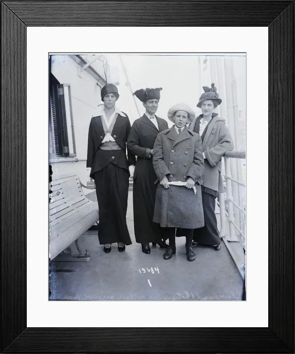 Framed Print : Grover Cleveland Family Standing Framed Print : Grover Cleveland Family Standing