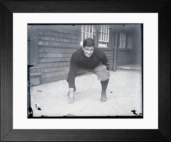 Framed Print : Harvard Football Player Pennock