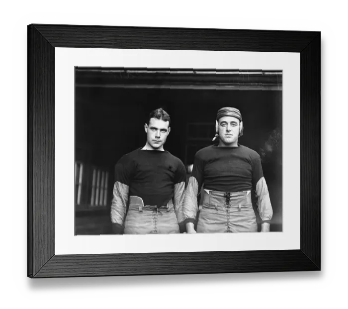 Framed Print : Harvard Football Players Logan and Brickley Framed Print : Harvard Football Players Logan and Brickley