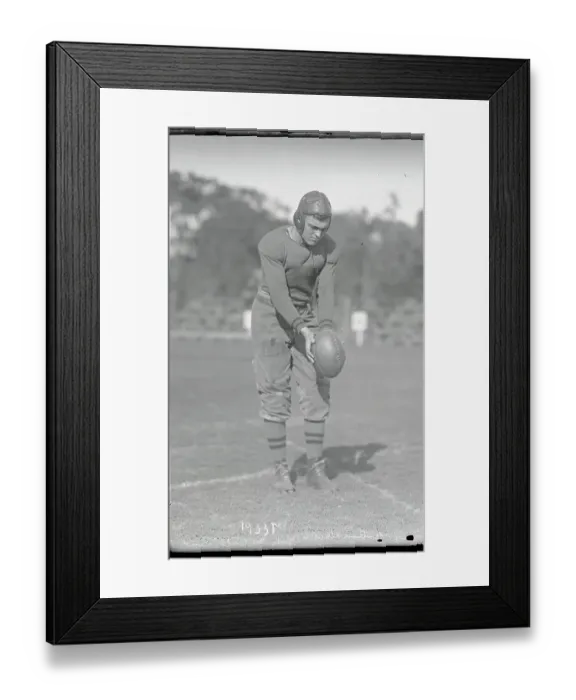Framed Print : West Point Player Britton Positioning Ball Framed Print : West Point Player Britton Positioning Ball