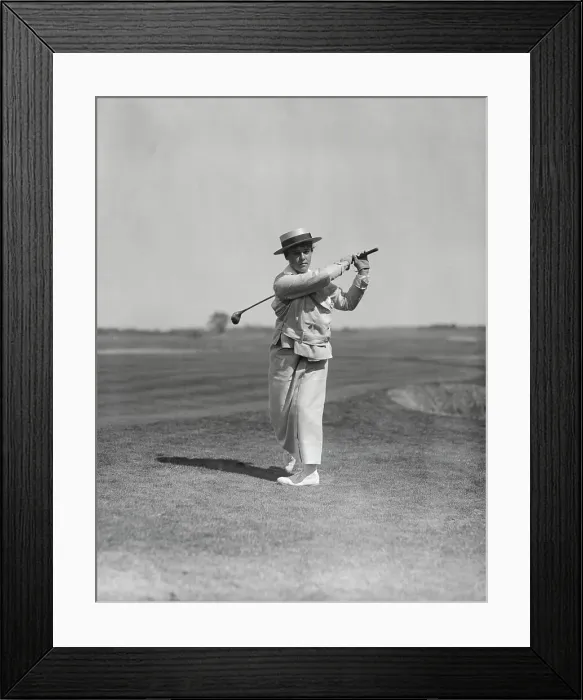 Framed Print : Elaine Rosenthal During Golf Tourney Framed Print : Elaine Rosenthal During Golf Tourney