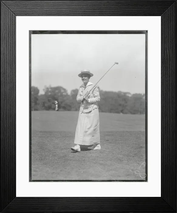 Framed Print : Miss Rosenthal Playing Golf Framed Print : Miss Rosenthal Playing Golf