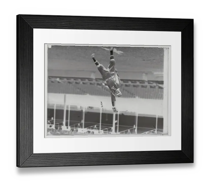 Framed Print : Rube Oldring Reaching for Ball Framed Print : Rube Oldring Reaching for Ball