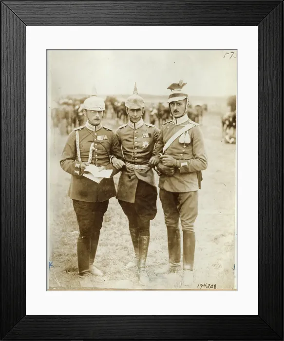 Framed Print : Military Officers Pausing for Camera Framed Print : Military Officers Pausing for Camera