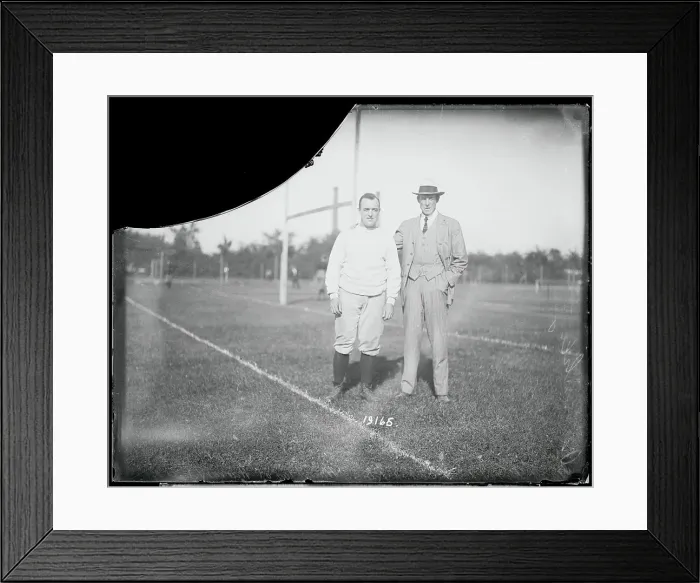 Framed Print : Charles Brickley with Percy Haughton Framed Print : Charles Brickley with Percy Haughton