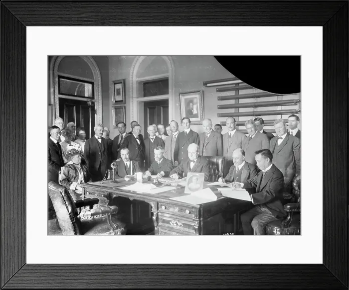 Framed Print : William J. Bryan Signing Treaties Framed Print : William J. Bryan Signing Treaties