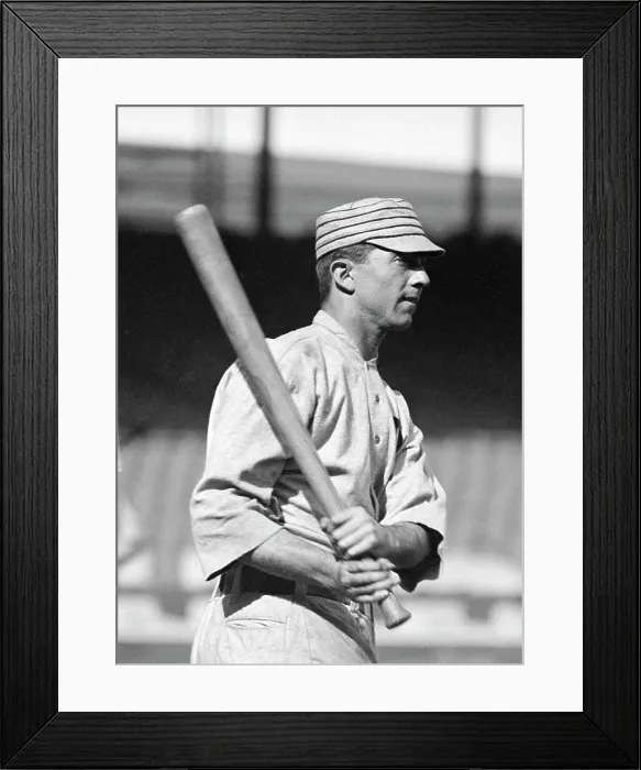 Framed Print : Frank Baker Holding Bat Framed Print : Frank Baker Holding Bat