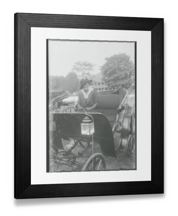 Framed Print : Eleanor Sears Riding in a Carriage Framed Print : Eleanor Sears Riding in a Carriage