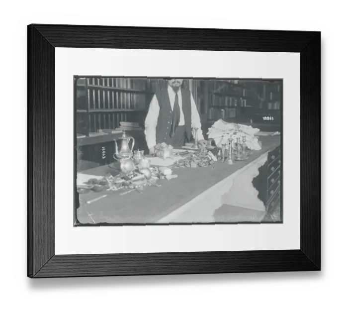 Framed Print : People Donating Their Silverware Framed Print : People Donating Their Silverware