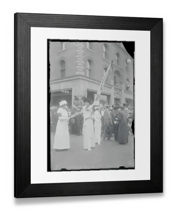 Framed Print : Women Carrying Protest Props Framed Print : Women Carrying Protest Props
