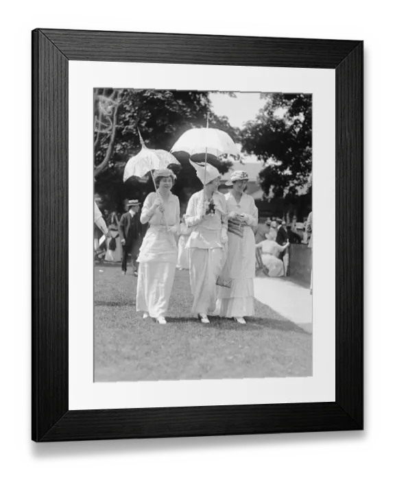 Framed Print : Socialite Women Strolling Framed Print : Socialite Women Strolling