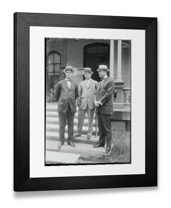 Framed Print : New York Republicans Posing Outdoors Framed Print : New York Republicans Posing Outdoors