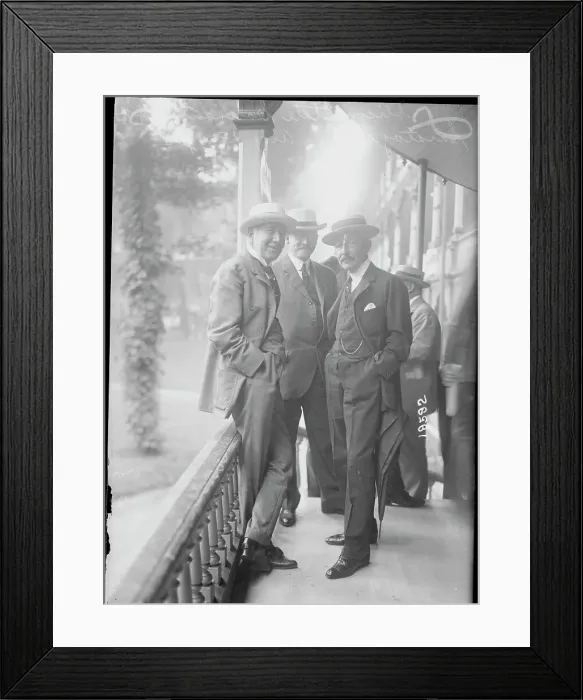 Framed Print : New York Republicans Conversing on Porch Framed Print : New York Republicans Conversing on Porch