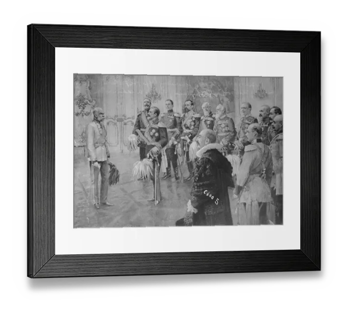 Framed Print : Austrian Emperor Franz Joseph Being Congratulated Framed Print : Austrian Emperor Franz Joseph Being Congratulated
