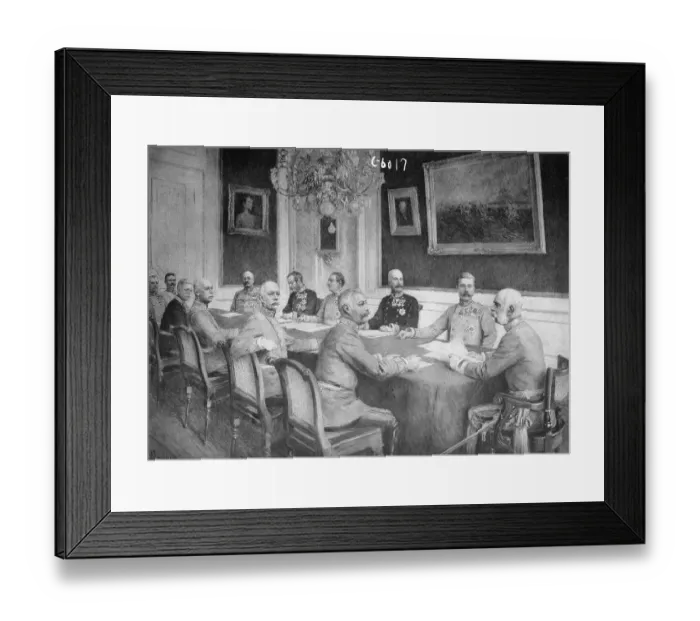 Framed Print : Franz Joseph Holding Military Conference Framed Print : Franz Joseph Holding Military Conference