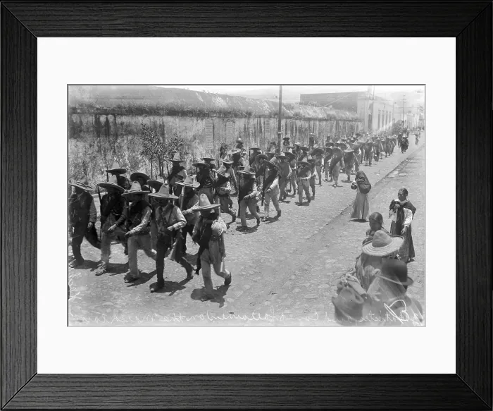 Framed Print : Zapatistas On March To Xochamilco Framed Print : Zapatistas On March To Xochamilco