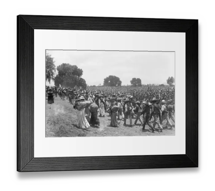 Framed Print : Zapatistas On March To Xochimilco Framed Print : Zapatistas On March To Xochimilco