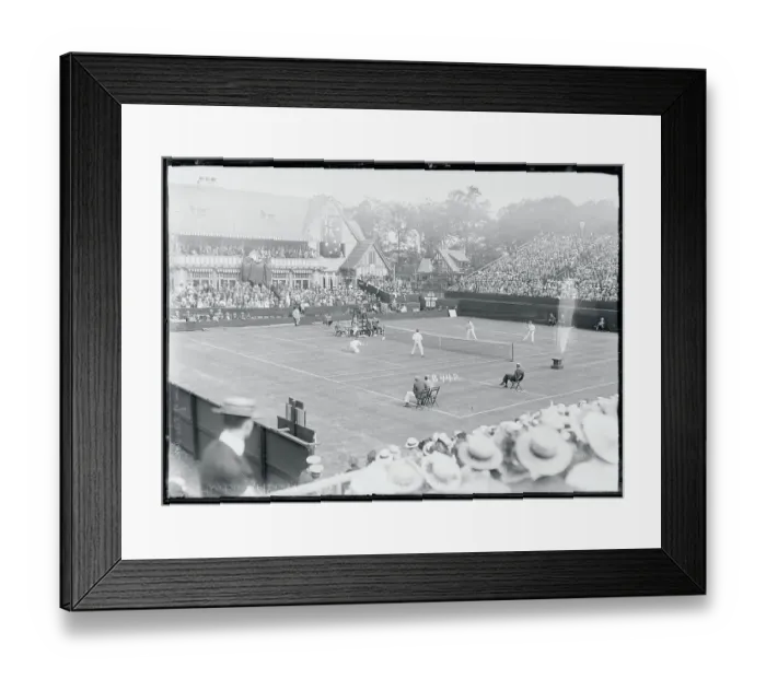 Framed Print : Tennis Game in Action Framed Print : Tennis Game in Action